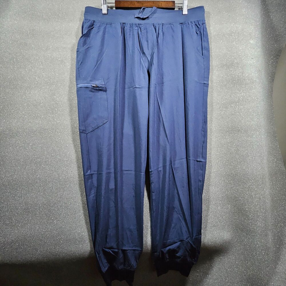 CozyFit Blue Scrub Pants – Size Large, New Without Tags